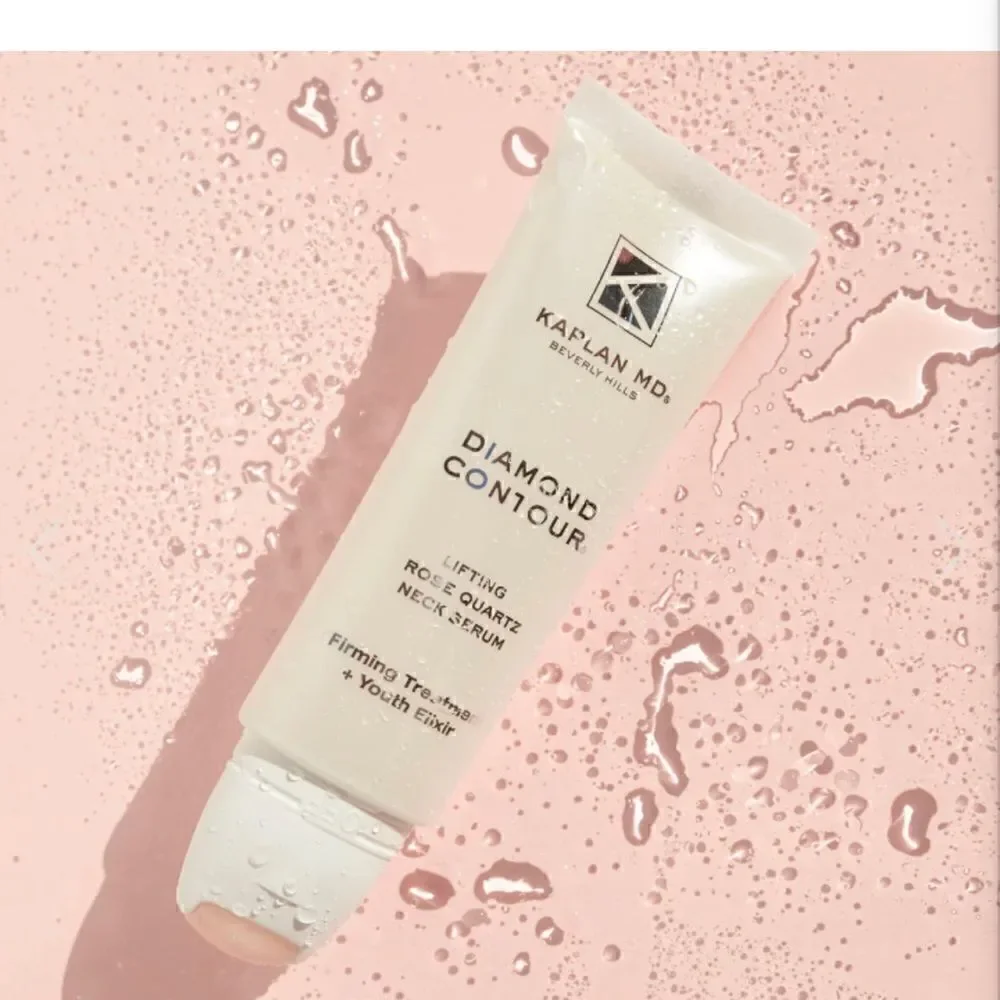 DIAMOND CONTOUR LIFTING ROSE QUARTZ NECK SERUM Firming Treatment + Youth…